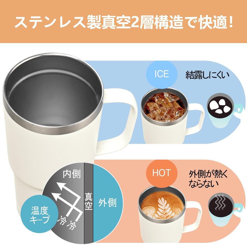 Livole Vacuum Insulated with Keeps Hot or 600ml Coffee Large Capacity with Stainless Steel Double Wall Thermos with Perfect for and Carbonated Perfect