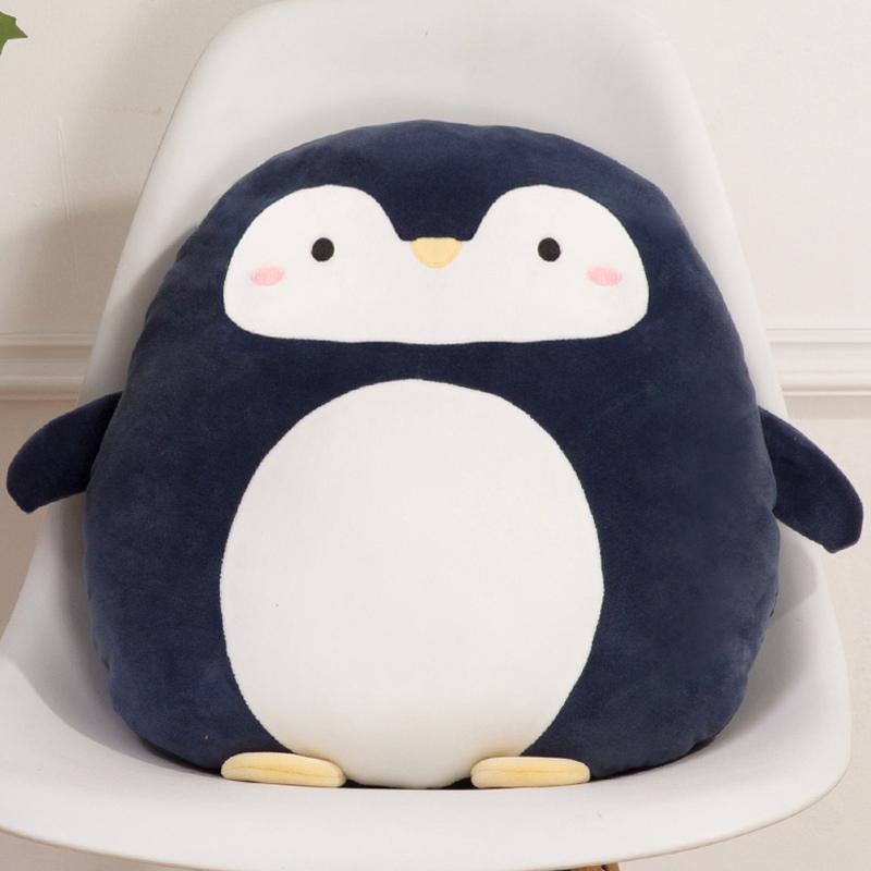 40cm Kawaii Squishy Pinguïn Varken Konijn Panda Krab Schattig Dierentuin Dier Pluche Kussen Zachte Pluche Knuffel Pop Kinder Verjaardagscadeau 40cm white