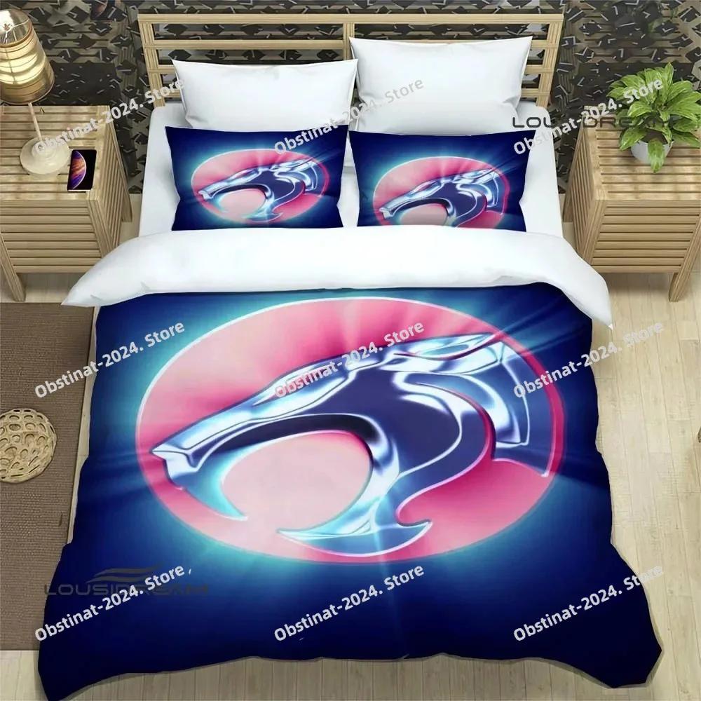 Thundercats Anime Bedding Set Printed Bed Set With Pillowcase Duvet Cover Soft Single Double Queen Super King Size Luxury Gift