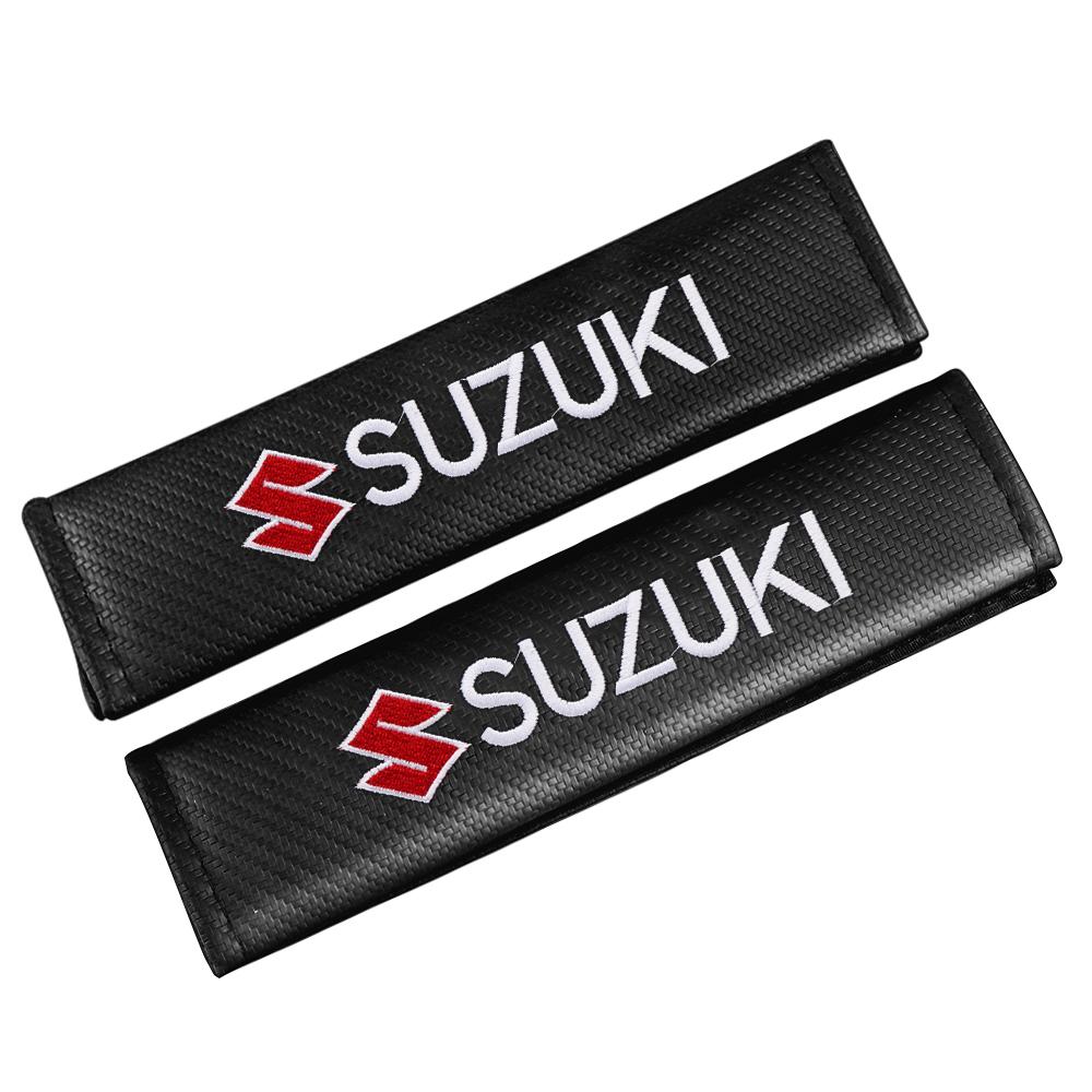 1/2pcs Seat Belt Covers Auto Seat Shoulder Guard Pad For Suzuki Samurai Ltz 400 Vitara Gsr 600 SX4 Jimny Escudo Swift Strom Alto