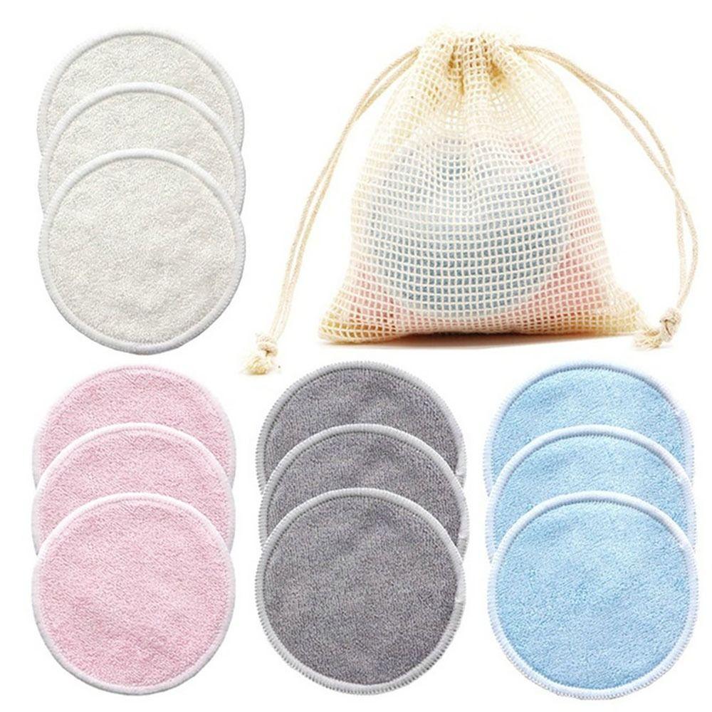 12PC Microfiber Make Up Pads Washable Skin Care Tool Reusable Face Cleaning Pads  Women