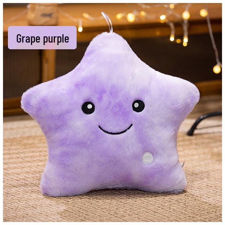 

Романтична Світна Кольорова Подушка-Зірка - Плюшева Прикраса та Подарунок на День народження для Дівчаток Little Star 18cm*20cm without battery