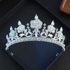 Elegant Baroque Crystal Crown Sparkling Rhinestone Tiara  Gorgeous Accessories