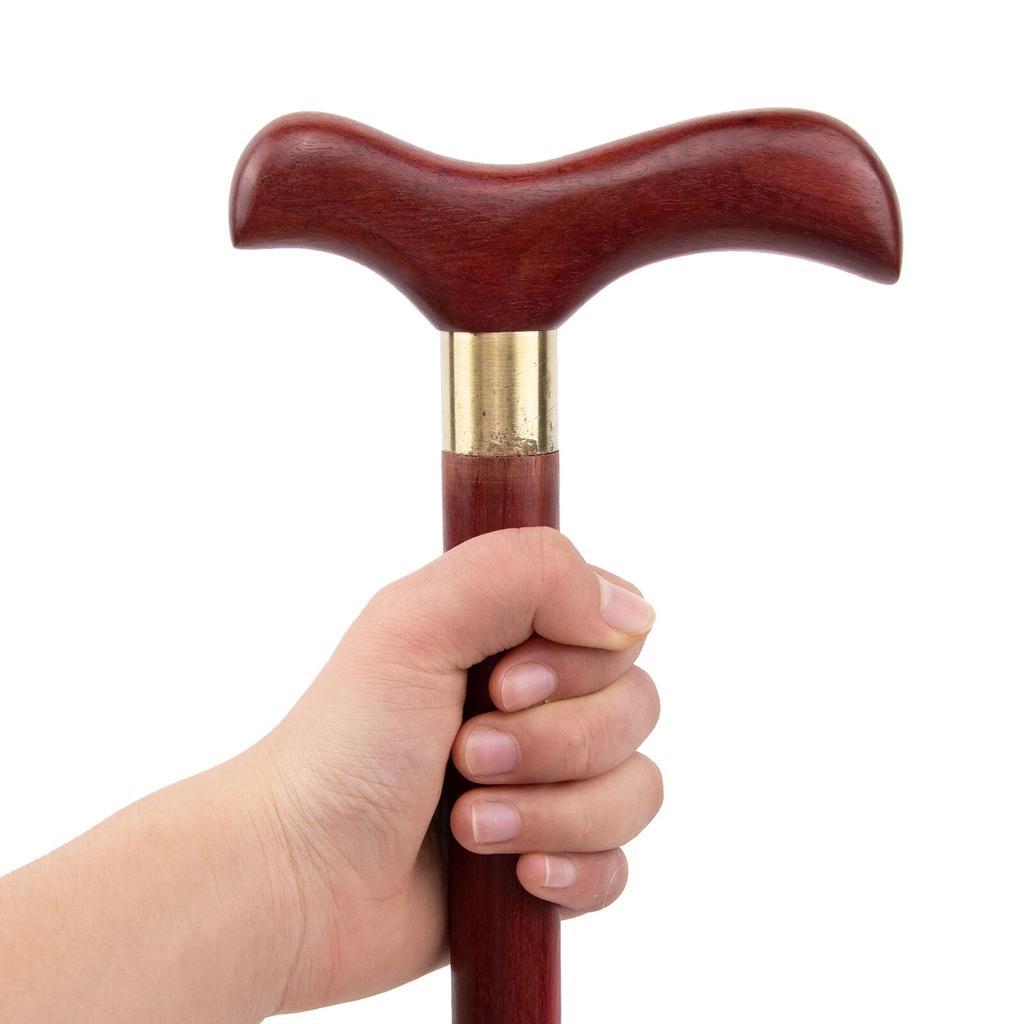 Red Sandalwood Bird Wooden Fashion Walking Stick Decorative Cospaly Party Wood Walking Cane Halloween Mace Wand Crosier 89cm