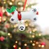 Decorative Christmas Tree Hanging Pendant Dog Bone Shape Dog Bone Car Pendant  New Year