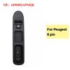 6490HQ 6554QK Uint Front Passenger Side 6 Pin Electric Window Switch For Peugeot 207 6554.QK