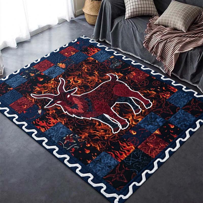 2025 New Goat Demon Carpet Rug for Living Room Bedroom Home Sofa Decoration,Kids Play Non-slip Floor Mat142