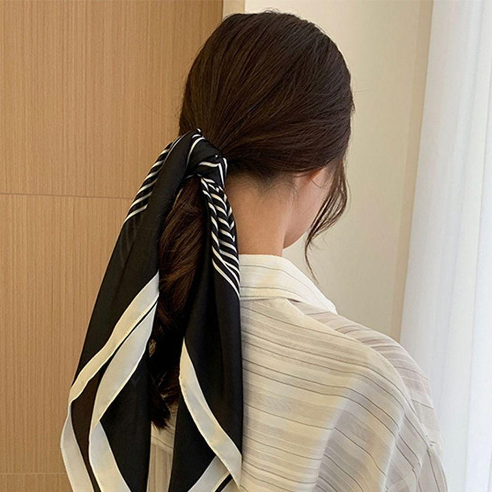 Scarf Collocation Clothing Accessories Female Shawl Korean Style Scarves Printed Scarf Silk Scarf