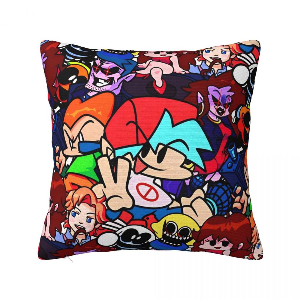 Credits To RealDazzen Friday Night Funkin Pillow Covers Living Room Cushion Case Cool Home Decoration Throw Pillow Case