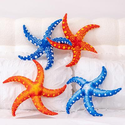 Simulierter Seestern Kissen Meerestier Plüschtier Fünfarmiger Seestern Puppe Wohnheim Sofa Kissen Ornamente