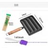 Uoto Cast Iron Sausage & Skewer Grill Pan