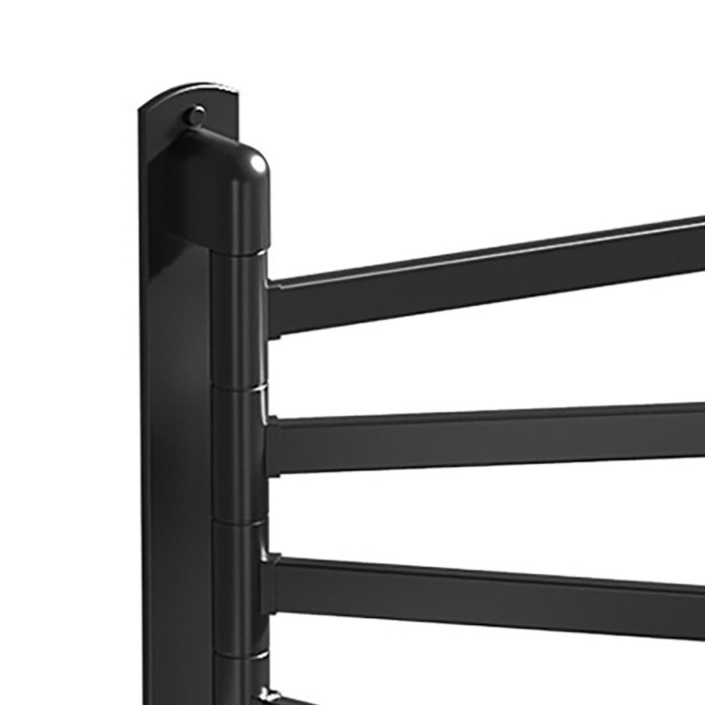 Swivel Towel Racks Stainless Steel Punch Free Wall Mount 5 Arms Rotation Towel Hanger Holder for