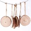 10 X Natural Wood Slice Christmas Tree Ornament Hanging Decor Diy Craft Gift Tag