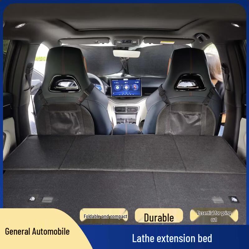 OEING Foldable Non-Inflatable Car Backseat Travel Bed