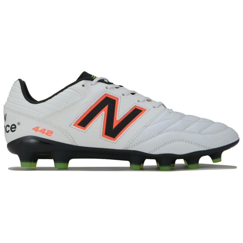 New Balance 442 V2 Pro HG Hartplatz Fußballschuhe Unisex Weiße Sneaker MS41HWD2