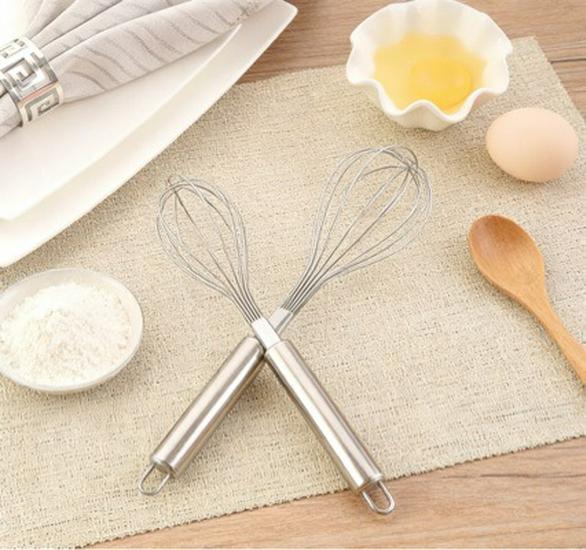 Manuelles Ei- und Sahneaufschlaggerät aus Edelstahl zum Backen