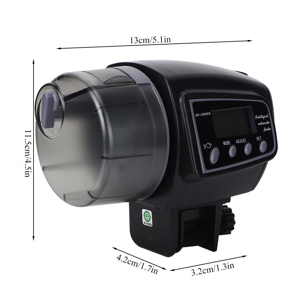 Adjustable Automatic Feeder Food Timer with Display Screen for Fish Tank Aquarium