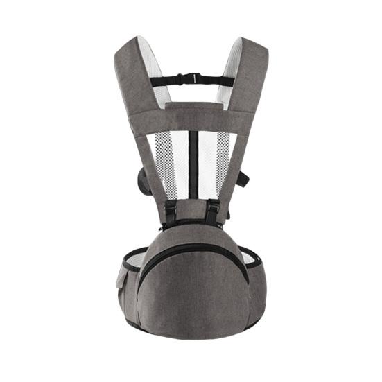 Ergonomic Baby Carrier with Hip Seat Waist Stool Adjustable Newborn To Toddler Carrier for Breastfeeding Comfort Safe Hands-Free Baby Waist Stool