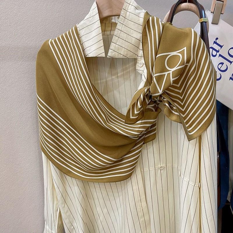 

140*35 см женский весенний летний осенний шелковый шарф из шелковых лент шаль длинный шарф шейный платок 140*35cm