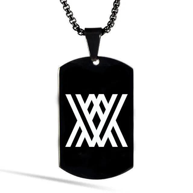 National Team Stainless Steel Logo Pendant Necklace