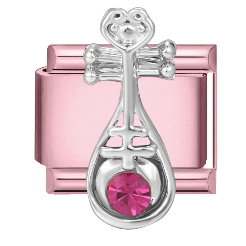 Cute Bow Knot Heart Moon Butterfly Star Candy Flower Italian Charm Links Fit 9MM Stainless Steel Bracelet Girls' DIY Making Gift
