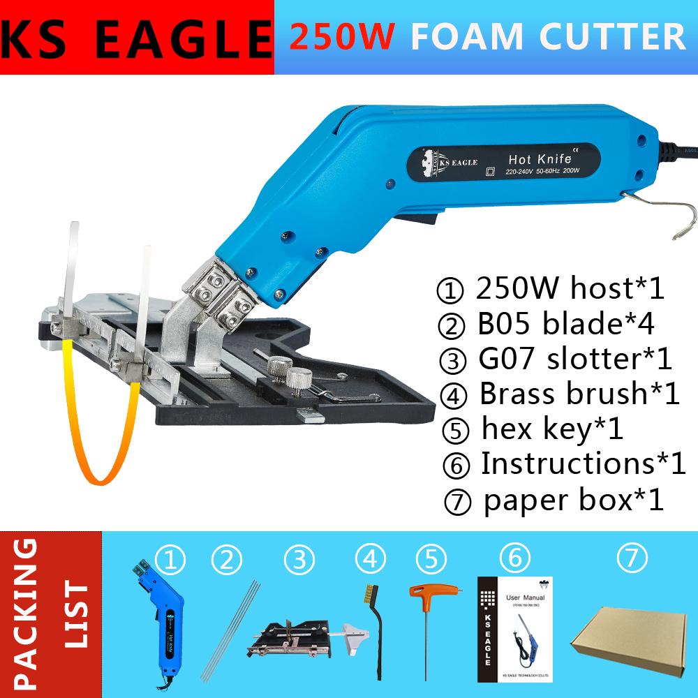 Foam Cutter Tool Hot Knife Foam Cutter for Polystyrene Professional Electric Styrofoam Cutter Thermal Knife for Polystyrene 250w