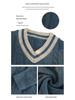 Men's Thickened V-Neck Knitted Sweater - 2024 Autumn/Winter Casual Base Layer
