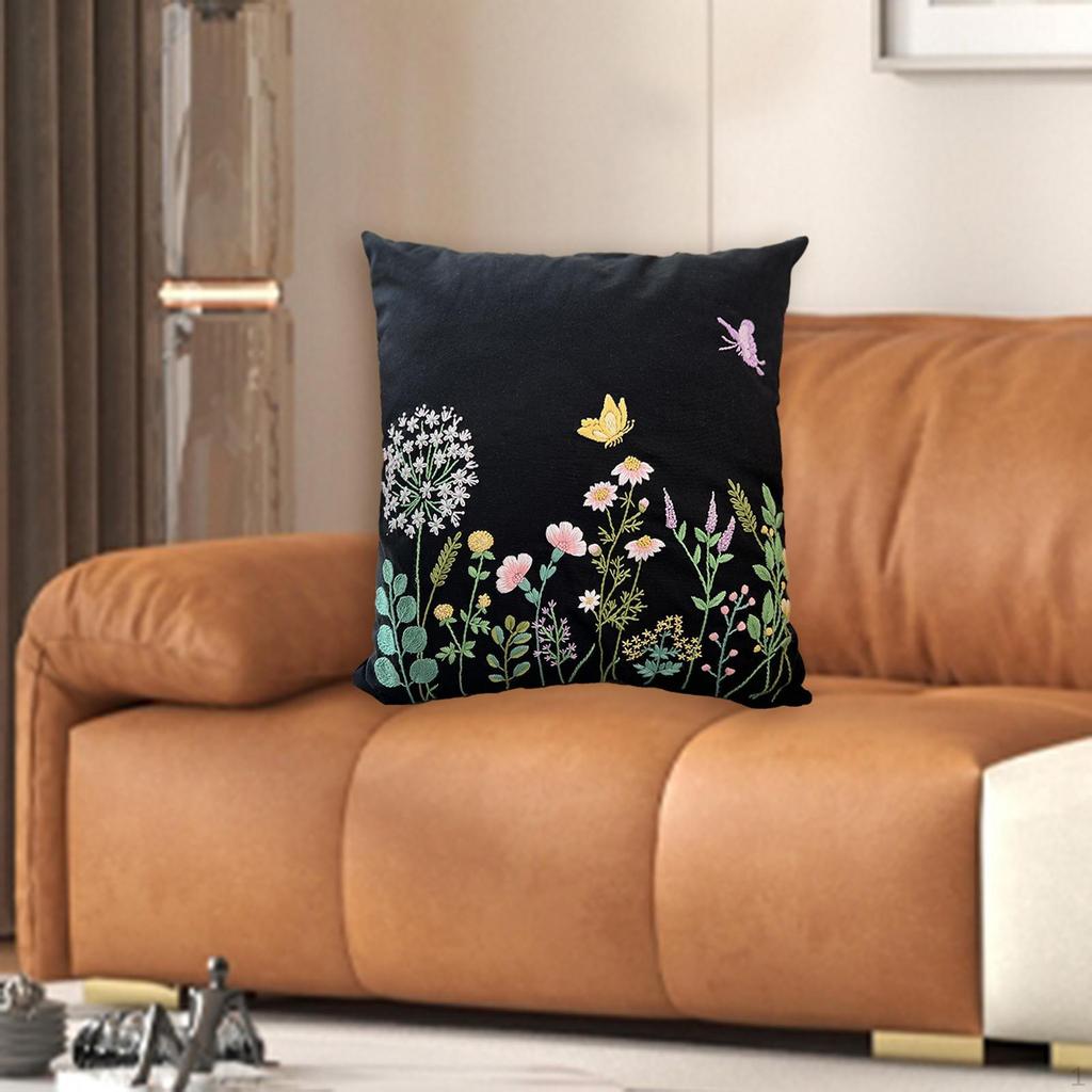 Cross Stitch Pillow Kits for Bedroom Decor DIY Sewing Supplies Unfinished Gift Option Adults