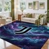 Juventus FC Design Crystal Velvet Rug Soft Decorative Mat for Bedroom Entrance