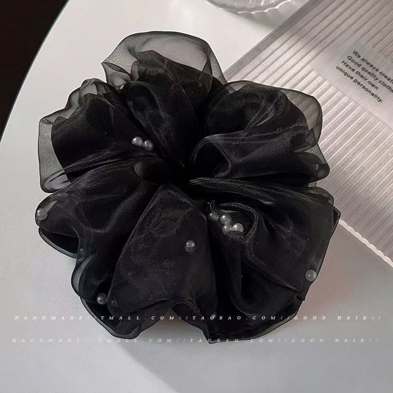 

Большая жемчужная органза Большая резинка для волос в виде толстой кишки Простая повязка на голову Высококачественный головной цветок Головной убор Аксессуары для волос Кольцо для головы Женщины