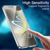 S25 For Galaxy Clear Back Case Cover And Tempered Glass Protector Screen