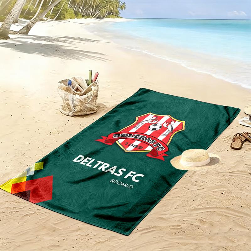 Deltras Fc Print Strandlaken, Groot Zacht Sneldrogend Handdoek voor Strand Camping Zwemmen