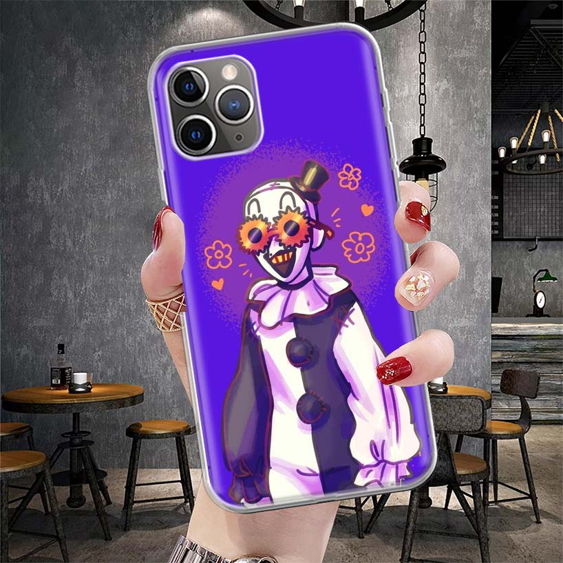 Horror Movie Terrifier Soft Phone Case For IPhone 11 17 Air 16E 16 Pro Max 15 + 14 Plus 13 Mini 12 Apple 7 SE 8 Fundas Coque 11