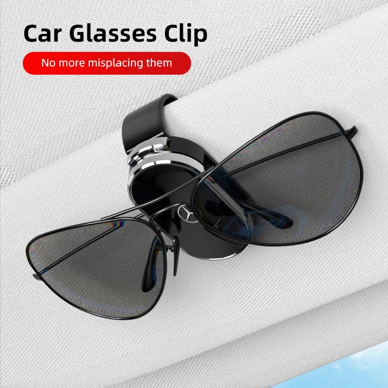 VFO1   Car Sun Visor Eyewear Holder Sunglasses Clip For Mercedes Benz AMG W203 W206 W220 W205 Smart W211 W212 Car Accessories keychain