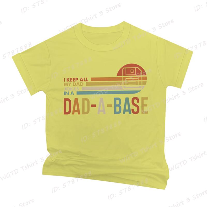 I Keep All My Dad Jokes In A Dad-a-base T-shirt, Short Sleeve, Father's Day Tshirt, New Daddy Shirt, Dad Gifts, Men's T-shirts