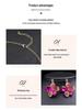 Exaggerated Luxury Necklace & Earrings Set: Colorful Floral Design for Bridal Gowns