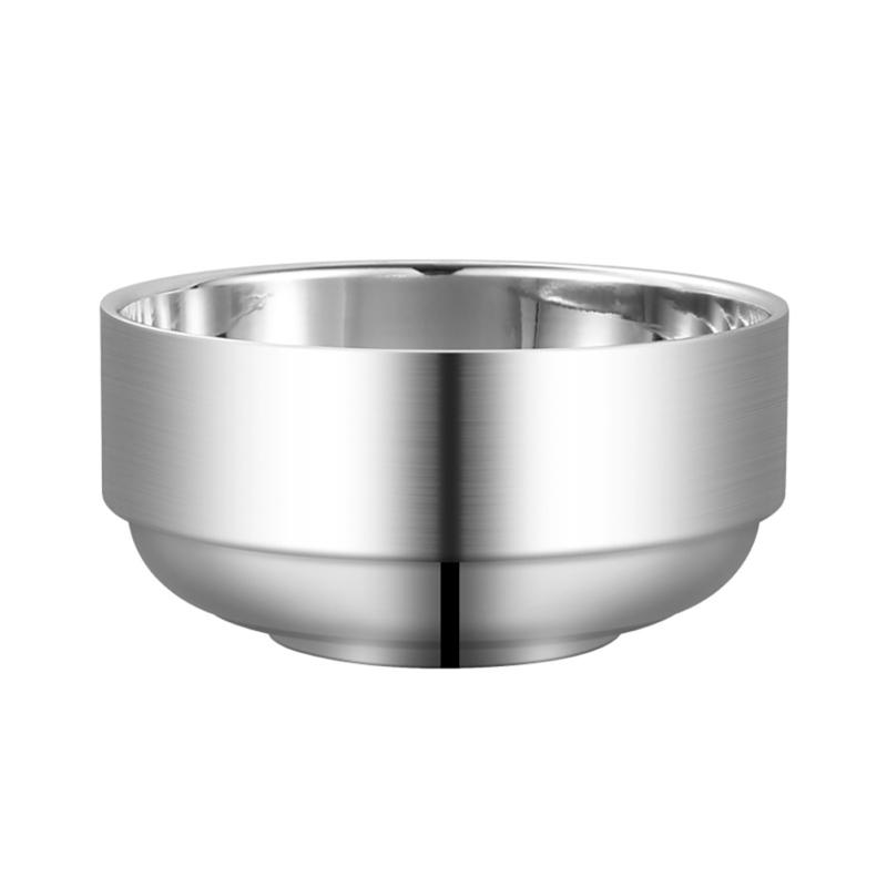

Миска з нержавіючої сталі 304 Побутова Двошарова Захист від опіків Протиковзка Термоізоляційна миска 12 см 12cm