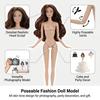 32cm PVC Fashion Doll Model With Dual Tone Nylon Hair And Flexible Joints For Photography Gift
