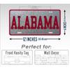 1pc Customizable Alabama Crimson Tide License Plate BAMA NCAA College Roll Tide AL State Auto Tag for Fans Decorative Only