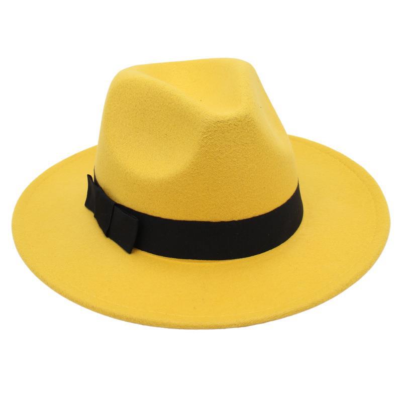 Vintage Top Hat Shanghai Beach Retro Jazz Hat Men'S And Women'S Wedding Felt Hat Versatile Nostalgic Woolen Hat Foreign Style Wholesale