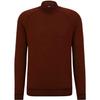 Boss Mens Mock Neck Regular Raglan Sweater Top