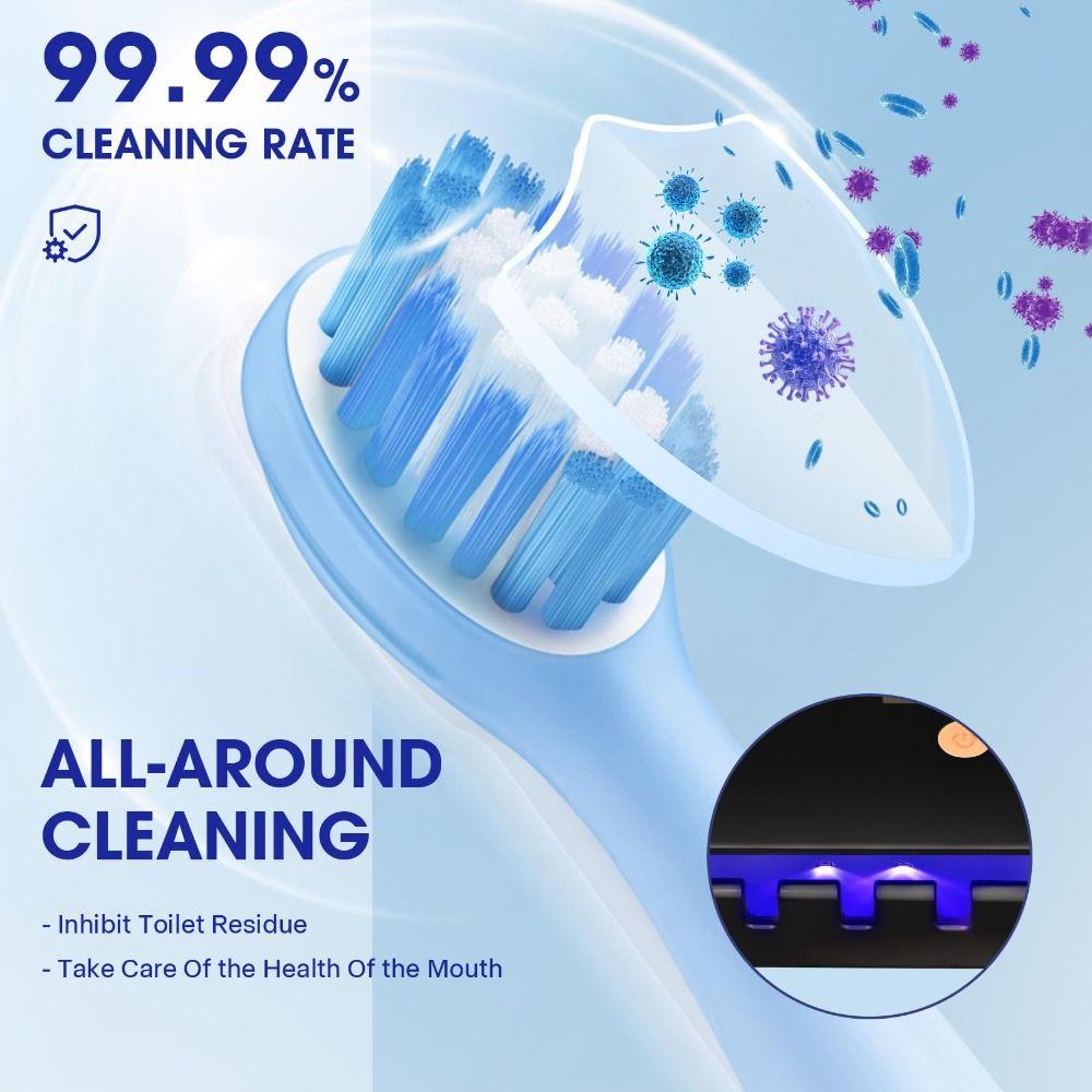 No Drilling Electric Toothpaste Dispenser Solar Charging Smart Toothbrush Organizer