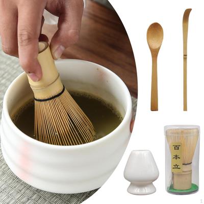 Japanese Matcha Set Tea Ceremony Ceramic and Bamboo Gifts Tool Complete Teahouse Party