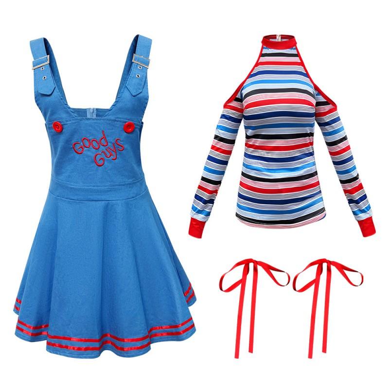 Chucky Horror Cosplay Costume Womens Sexy