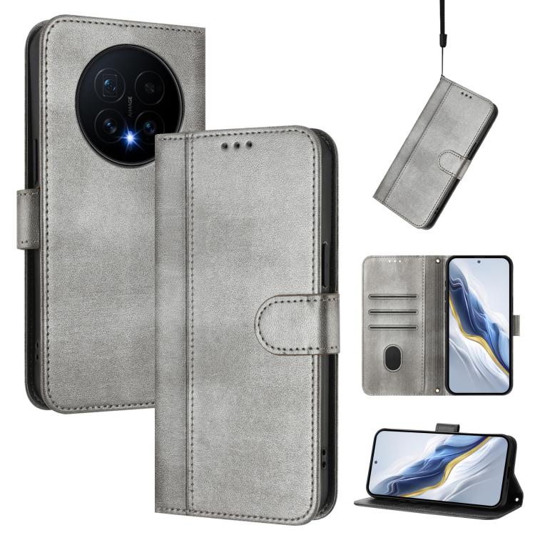 Linien-Spleißschnalle Retro Leder Handyhülle