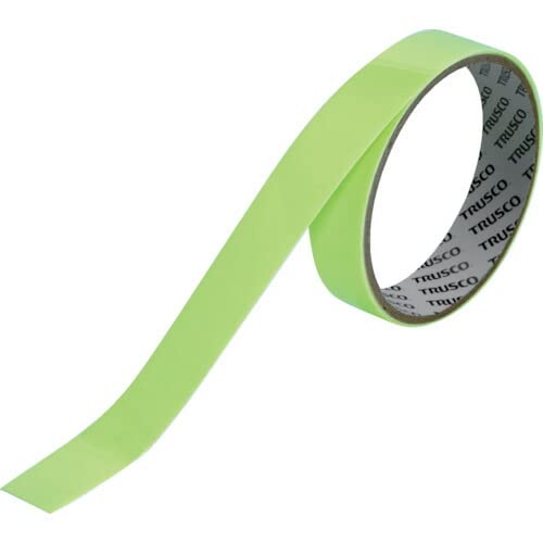 TRUSCO TNBK-1201 High Intensity Luminous Fluorescent Tape, 0.5 inches (12 mm) x 3.3 ft (1 m) жёлтый