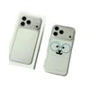 Cartoon Self-Deprecating Bear Phone Case for Apple 12-17 ProMax, Soft Transparent Shell