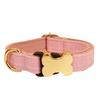 Pet Dog Collar With Printed Design And Bone Decoration For Small Medium Large Pets