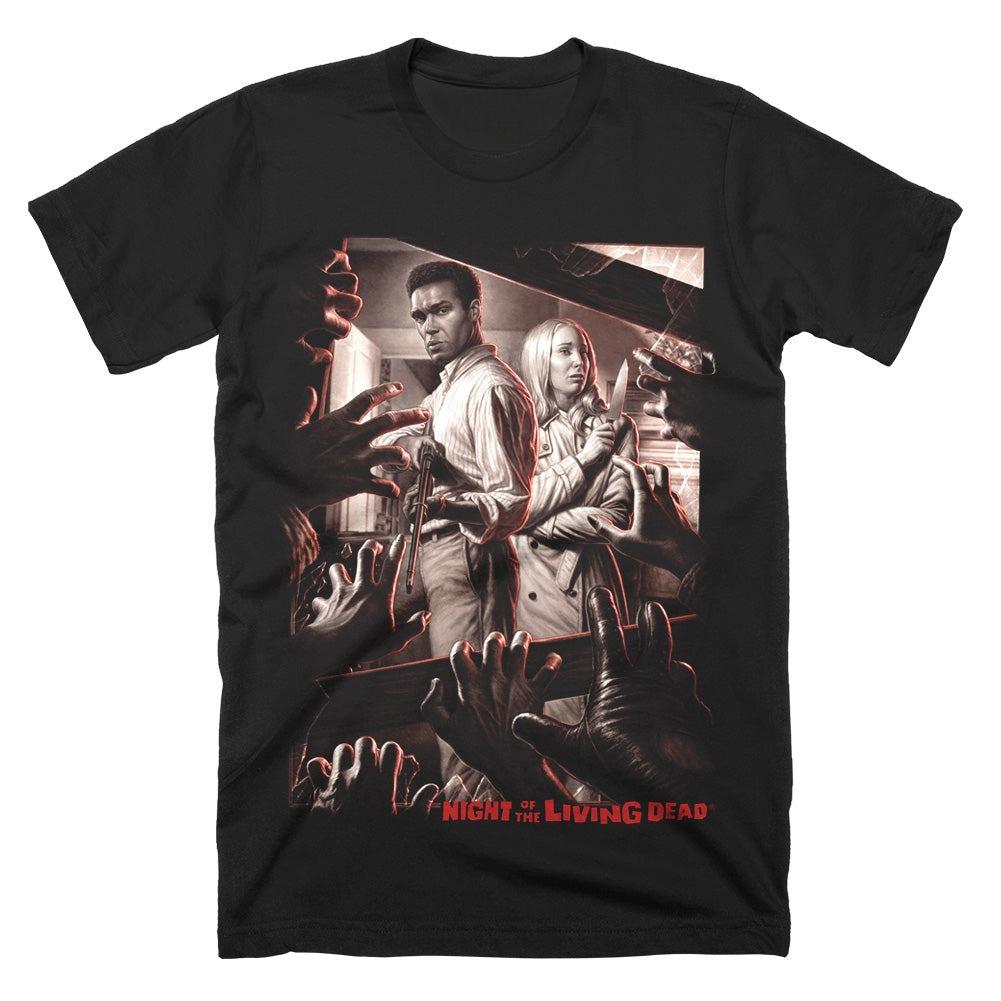 Night of The Living Dead TShirt Unisex Summer Retro Zombie Horror Movie Graphic Short Sleeve Streetwear Loose Fit Horror Fan Tee