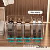 Men's Belt Display Rack: Acrylic Wardrobe Organizer with Transparent Compartments
